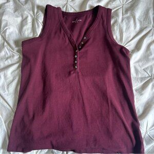 Womens XL Denver Hayes Red Sleeveless Tank Top